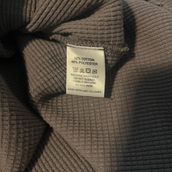 Women's Grey Button Down Sweater Top Large - Picture 6 of 9